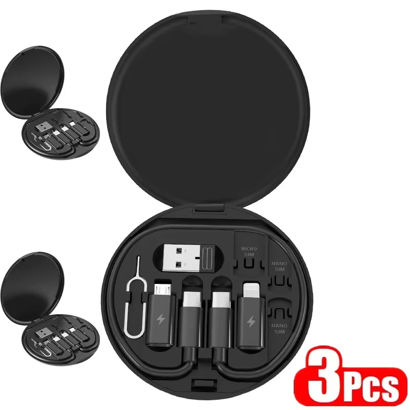 All-in-One 65W Fast Charging Cable Kit – USB-C to C with Multi-Device Adapters & Storage Case