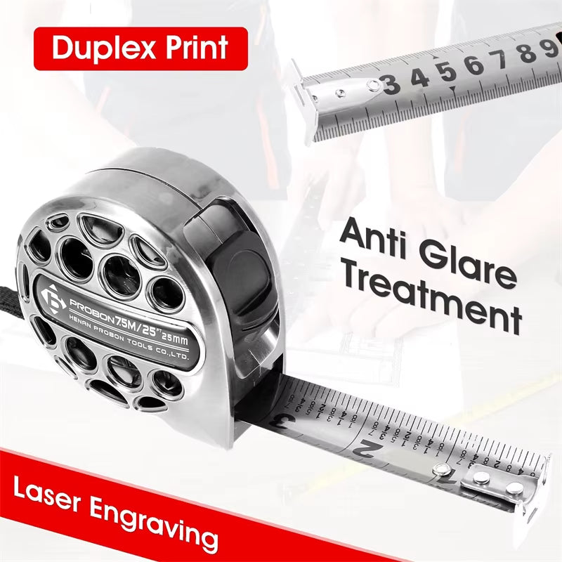 Heavy-Duty Waterproof Tape Measure (3M / 5M / 7.5M) – High-Precision Measuring Tool for Home & Woodworking