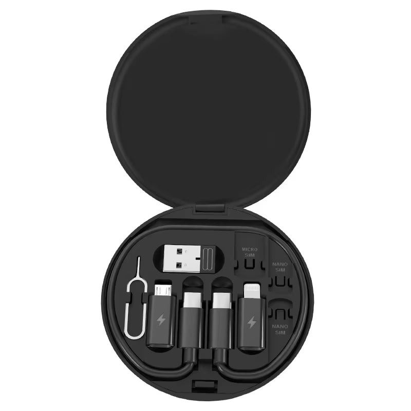 All-in-One 65W Fast Charging Cable Kit – USB-C to C with Multi-Device Adapters & Storage Case